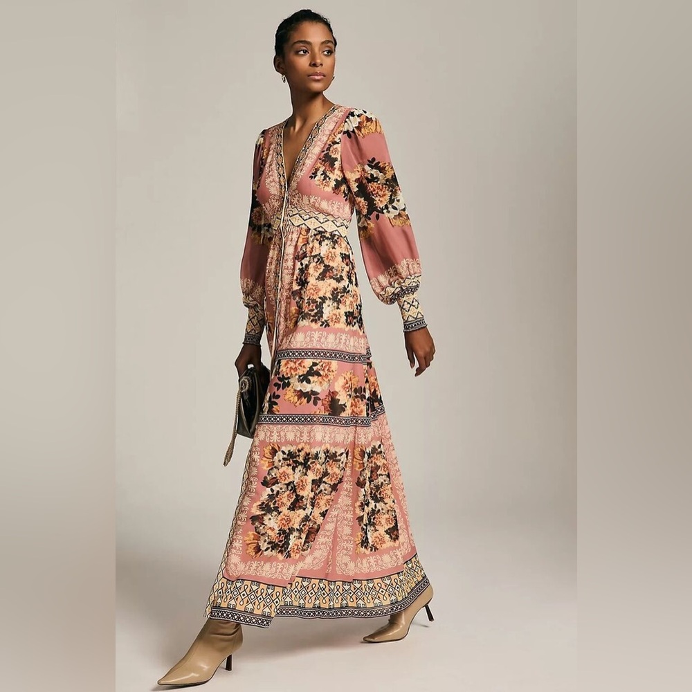 Anthropologie Vineet Bahl Maxi Dress Size Small